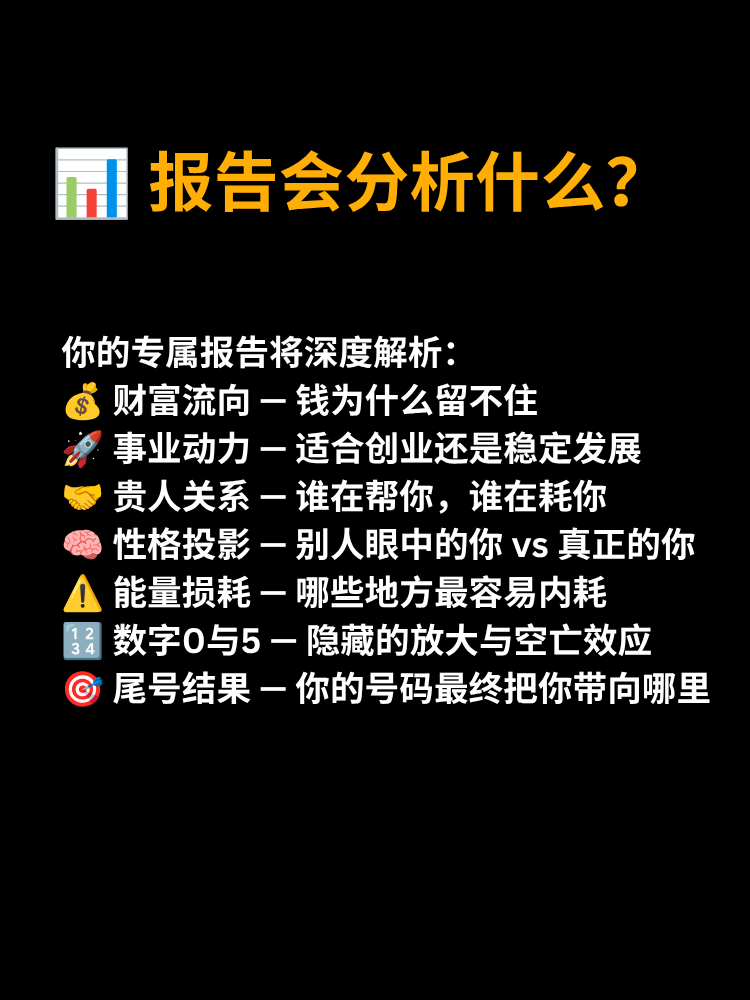 手机号数字能量